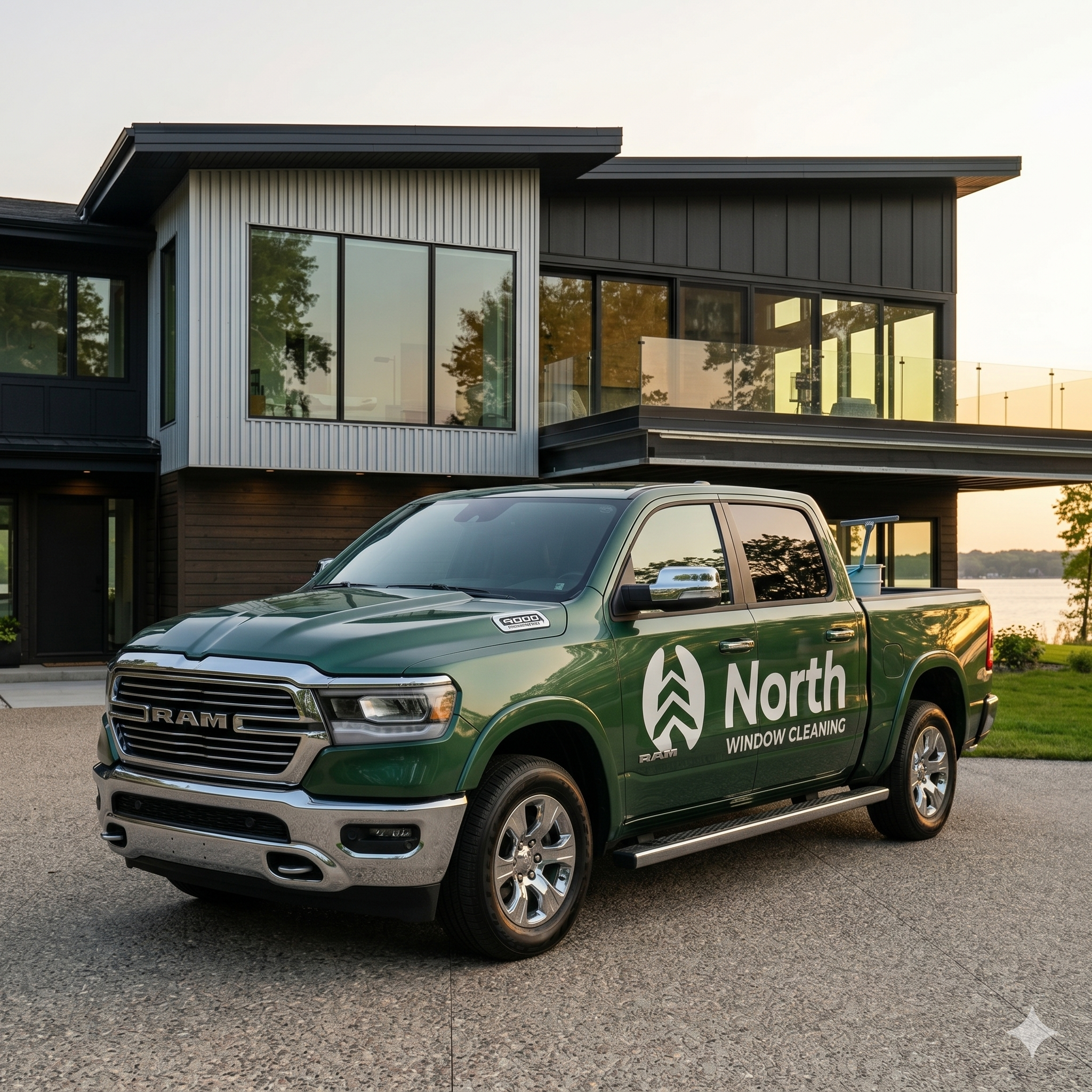 North Window Cleaning branded truck